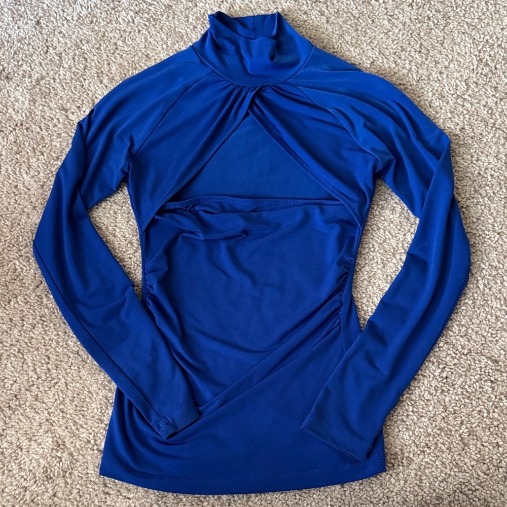 Moda International Royal Blue Long Sleeve Top